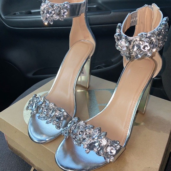 Silver gem heels - Picture 1 of 3